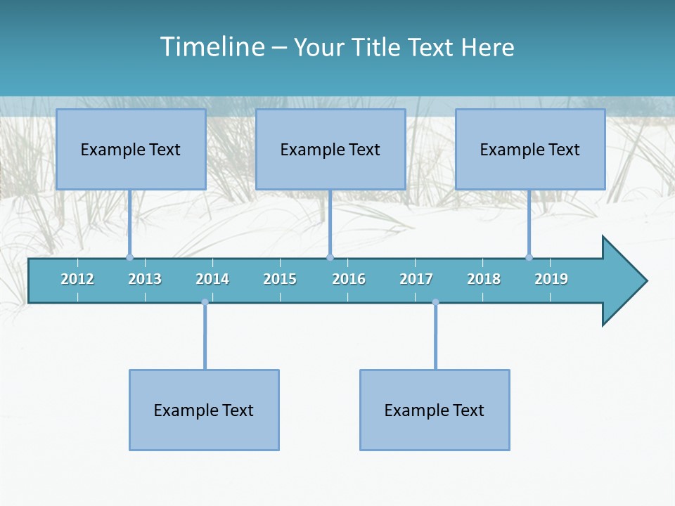 Vacation Blue Nature PowerPoint Template