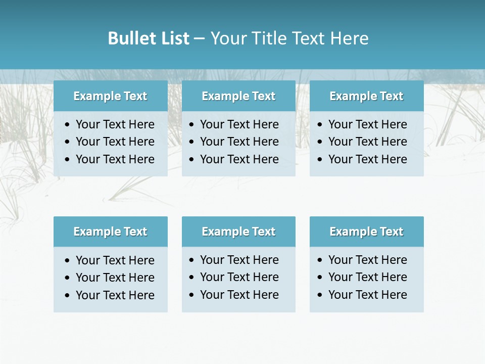 Vacation Blue Nature PowerPoint Template