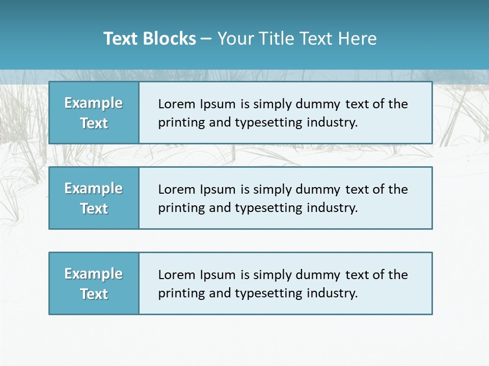Vacation Blue Nature PowerPoint Template