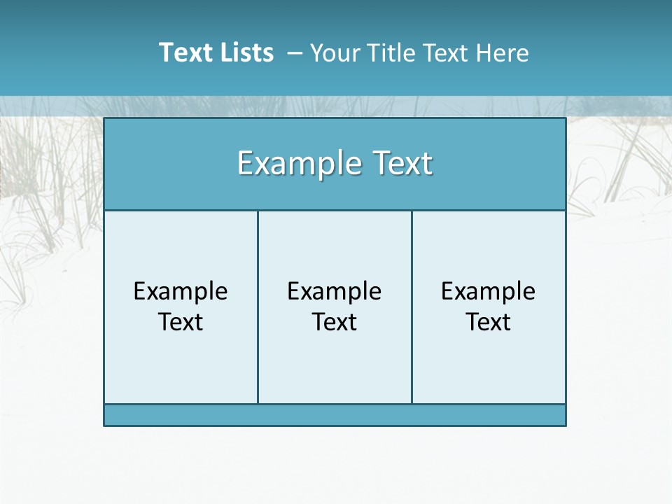 Vacation Blue Nature PowerPoint Template