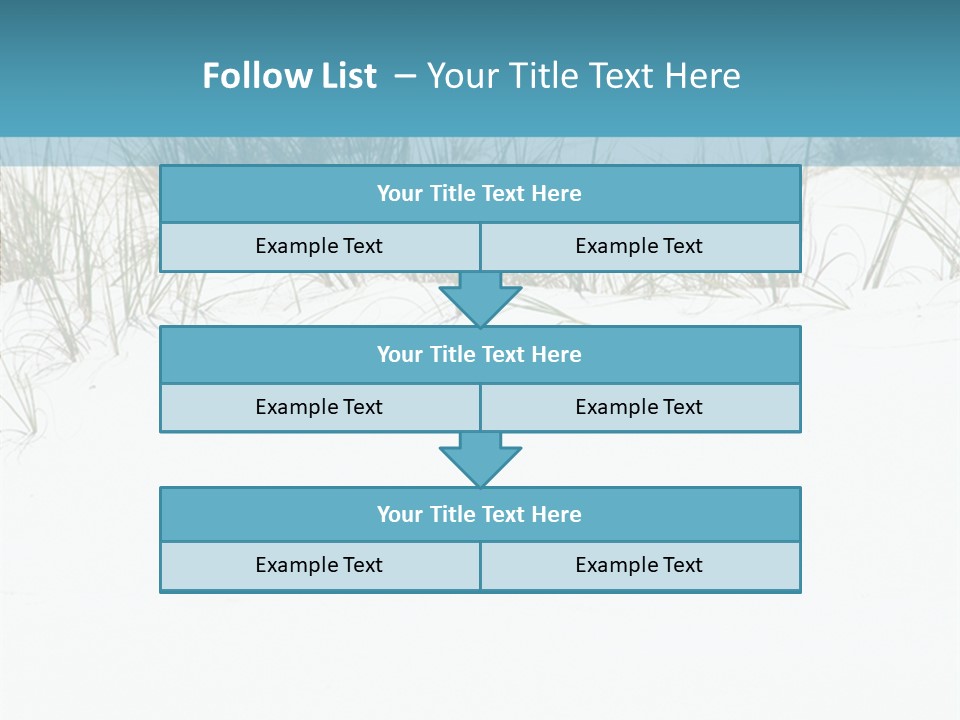 Vacation Blue Nature PowerPoint Template