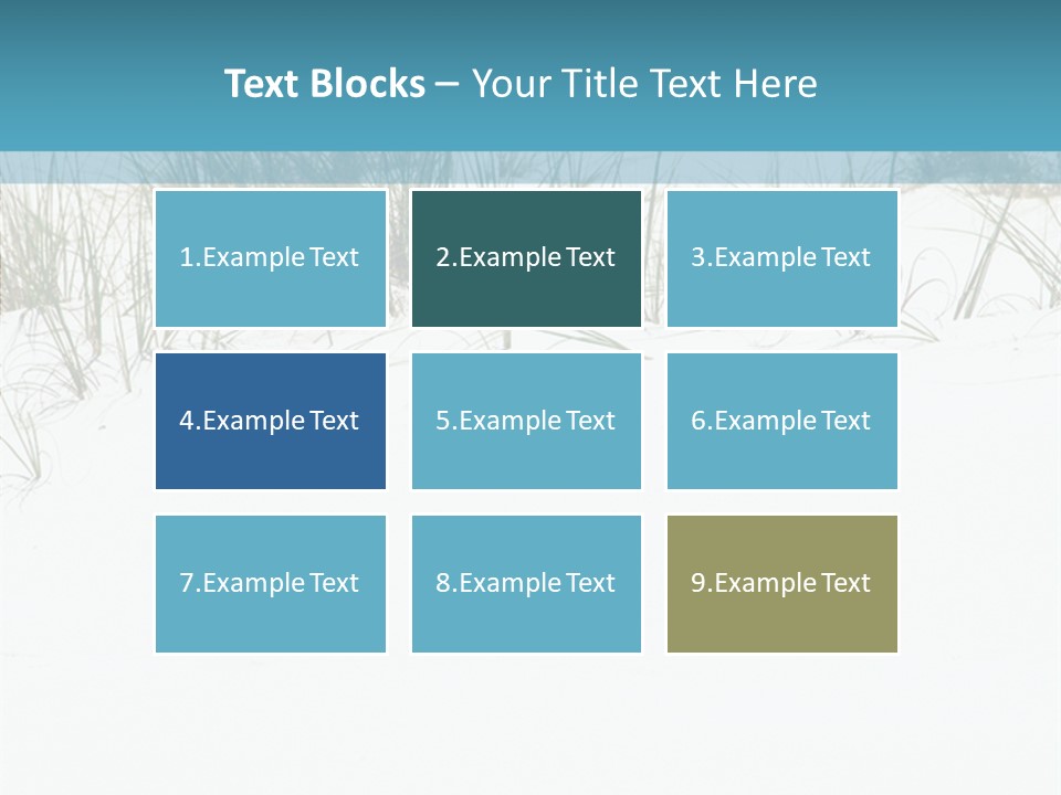 Vacation Blue Nature PowerPoint Template