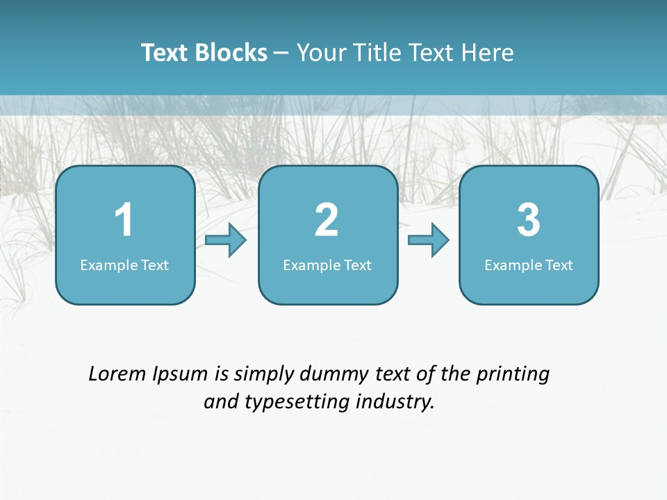 Vacation Blue Nature PowerPoint Template