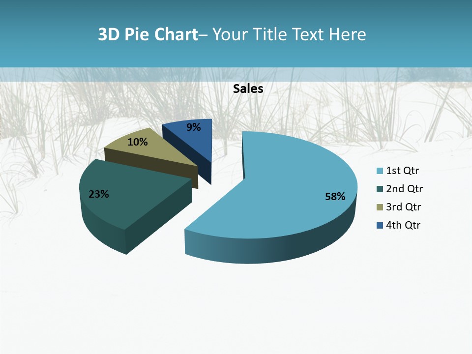 Vacation Blue Nature PowerPoint Template