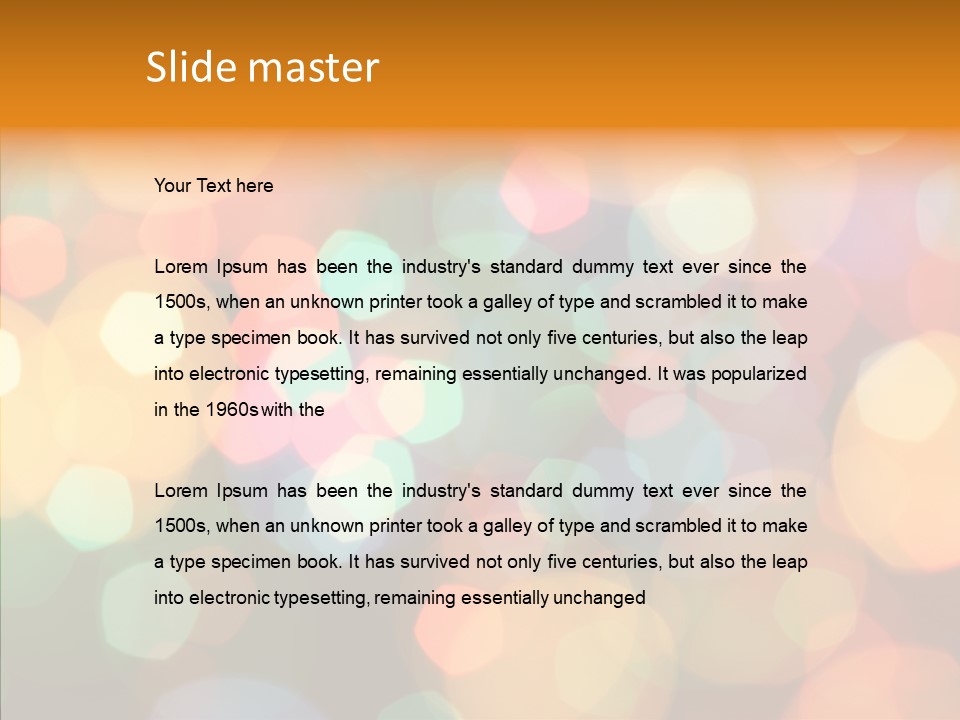Illuminated Shine Light PowerPoint Template