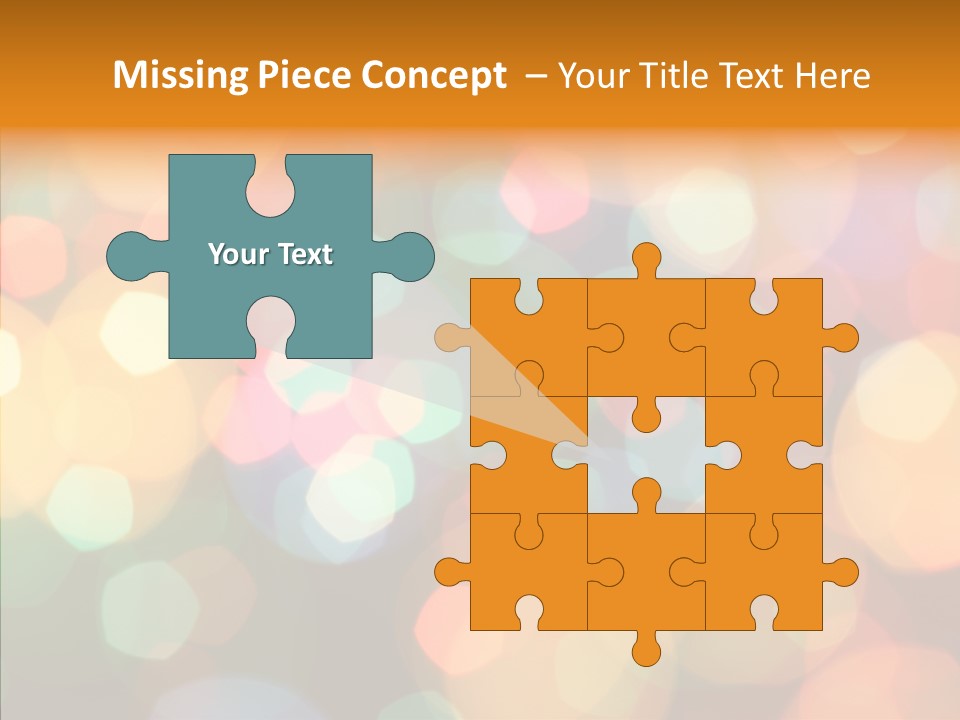 Illuminated Shine Light PowerPoint Template