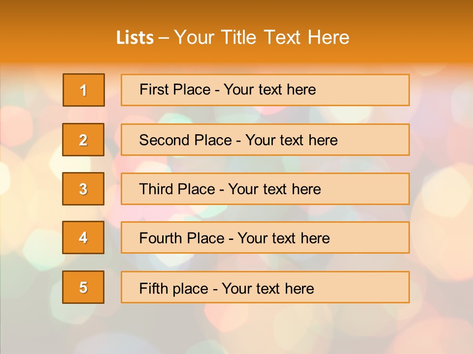 Illuminated Shine Light PowerPoint Template