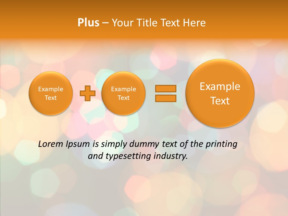 Illuminated Shine Light PowerPoint Template