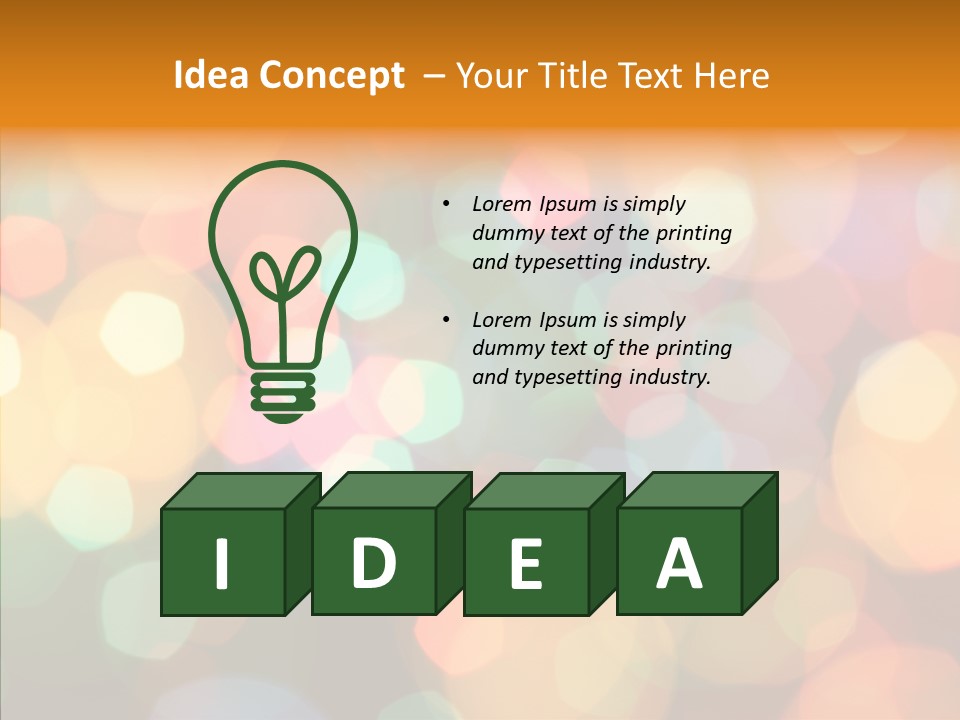 Illuminated Shine Light PowerPoint Template