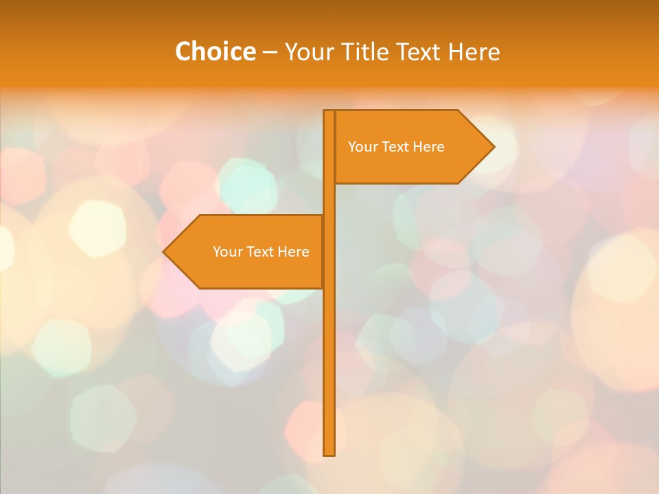 Illuminated Shine Light PowerPoint Template