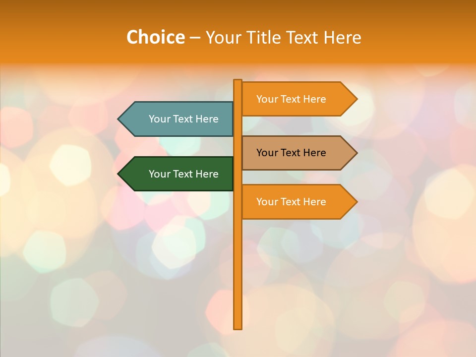 Illuminated Shine Light PowerPoint Template
