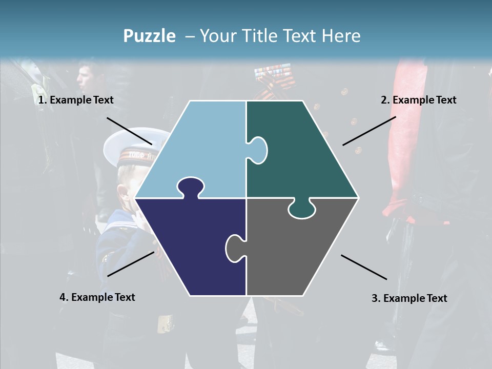 Conventional Parade Mercenaries PowerPoint Template