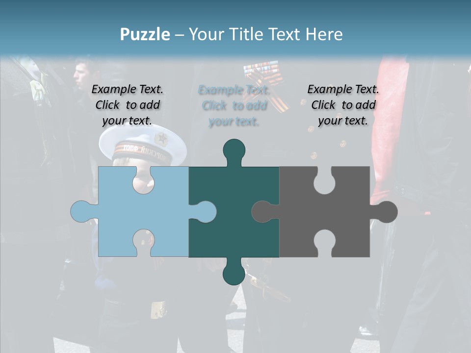 Conventional Parade Mercenaries PowerPoint Template