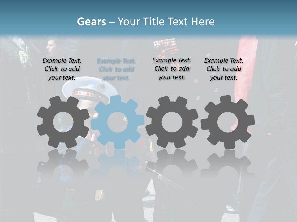 Conventional Parade Mercenaries PowerPoint Template