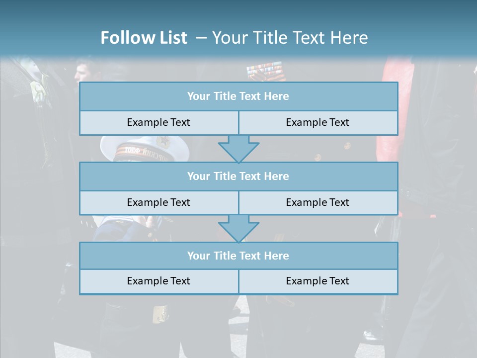 Conventional Parade Mercenaries PowerPoint Template