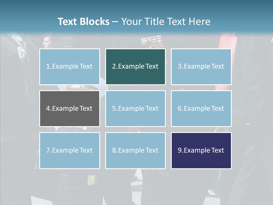 Conventional Parade Mercenaries PowerPoint Template