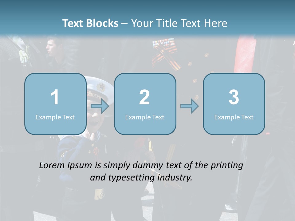 Conventional Parade Mercenaries PowerPoint Template