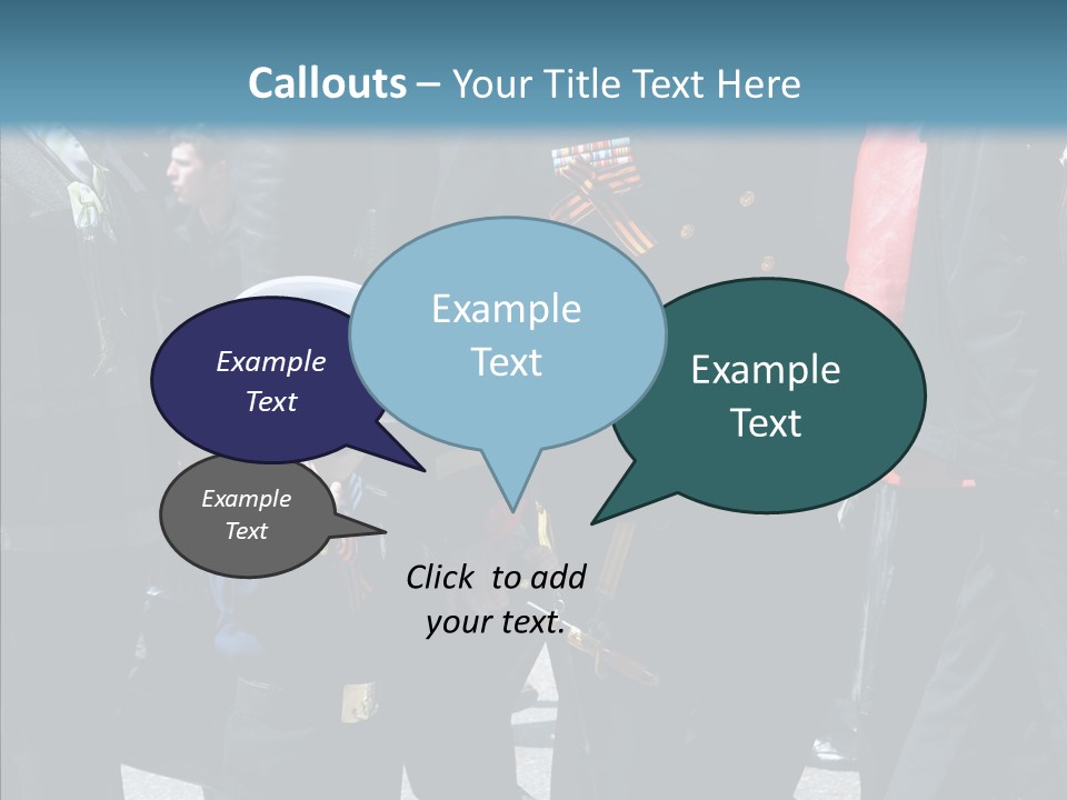 Conventional Parade Mercenaries PowerPoint Template