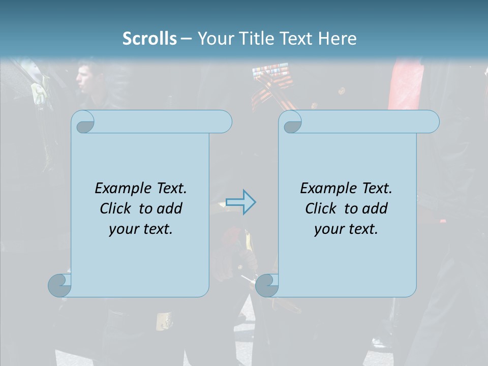 Conventional Parade Mercenaries PowerPoint Template