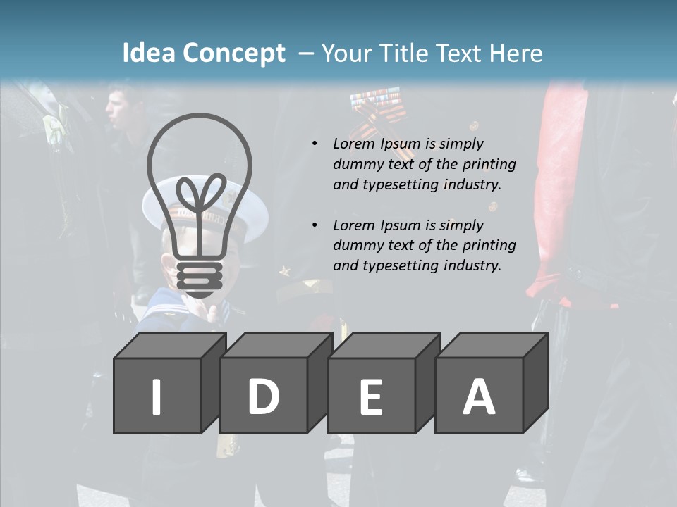 Conventional Parade Mercenaries PowerPoint Template