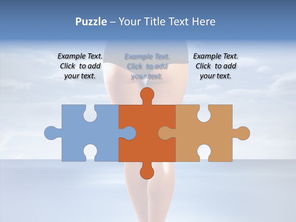 Young Lady Nature PowerPoint Template