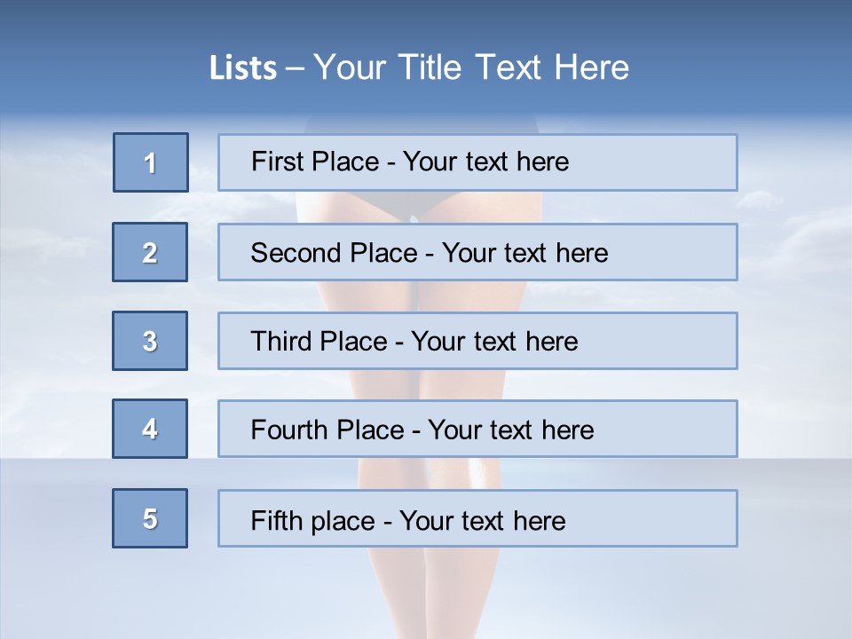Young Lady Nature PowerPoint Template