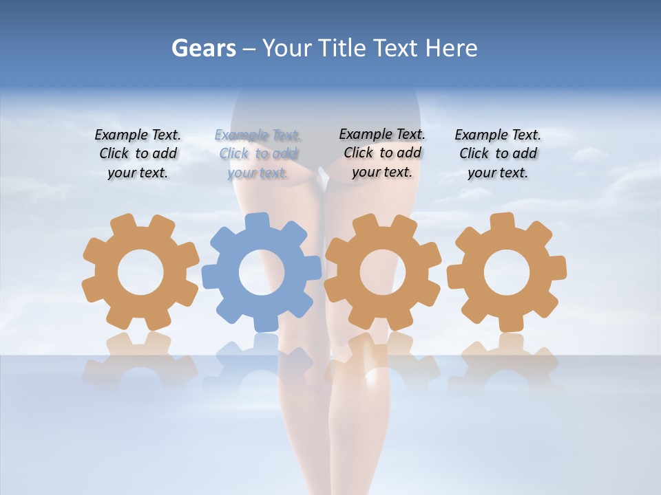 Young Lady Nature PowerPoint Template