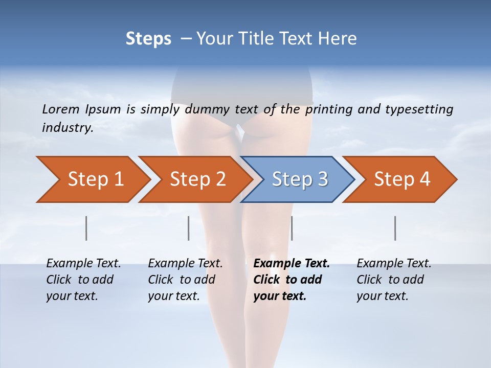 Young Lady Nature PowerPoint Template