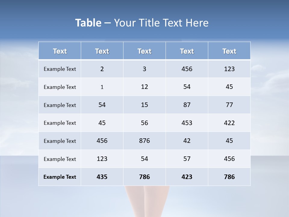 Young Lady Nature PowerPoint Template