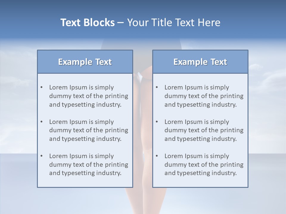 Young Lady Nature PowerPoint Template