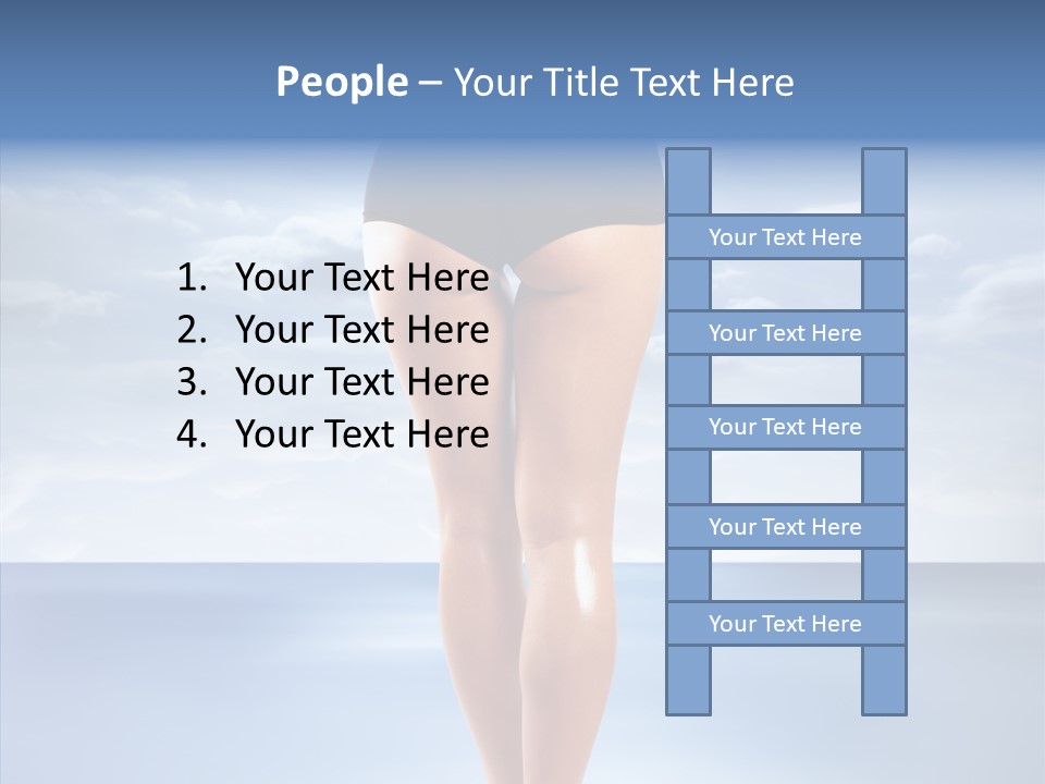 Young Lady Nature PowerPoint Template