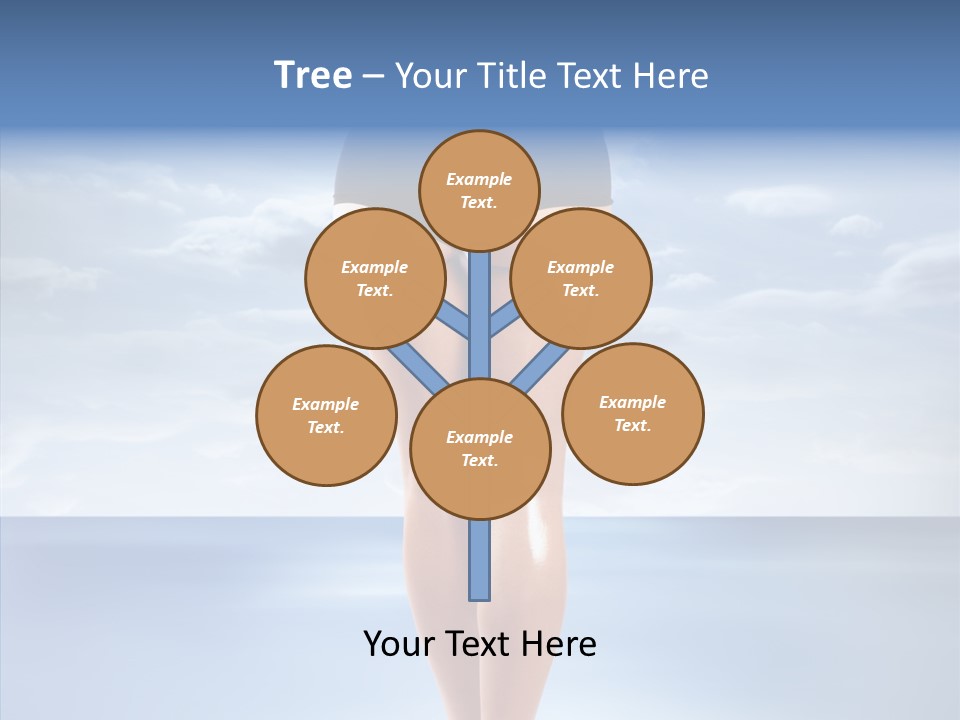 Young Lady Nature PowerPoint Template