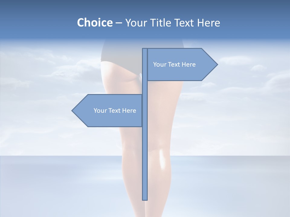 Young Lady Nature PowerPoint Template