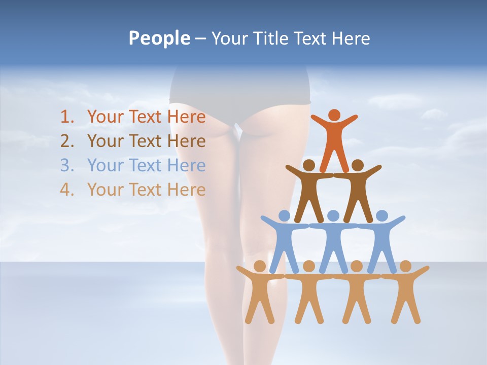 Young Lady Nature PowerPoint Template