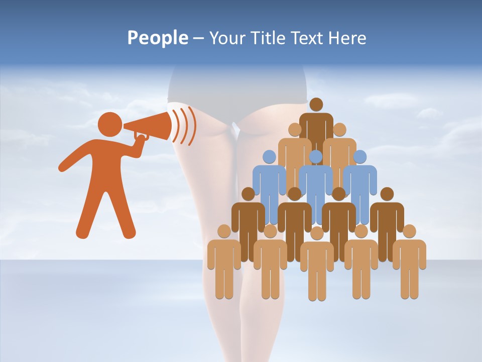 Young Lady Nature PowerPoint Template