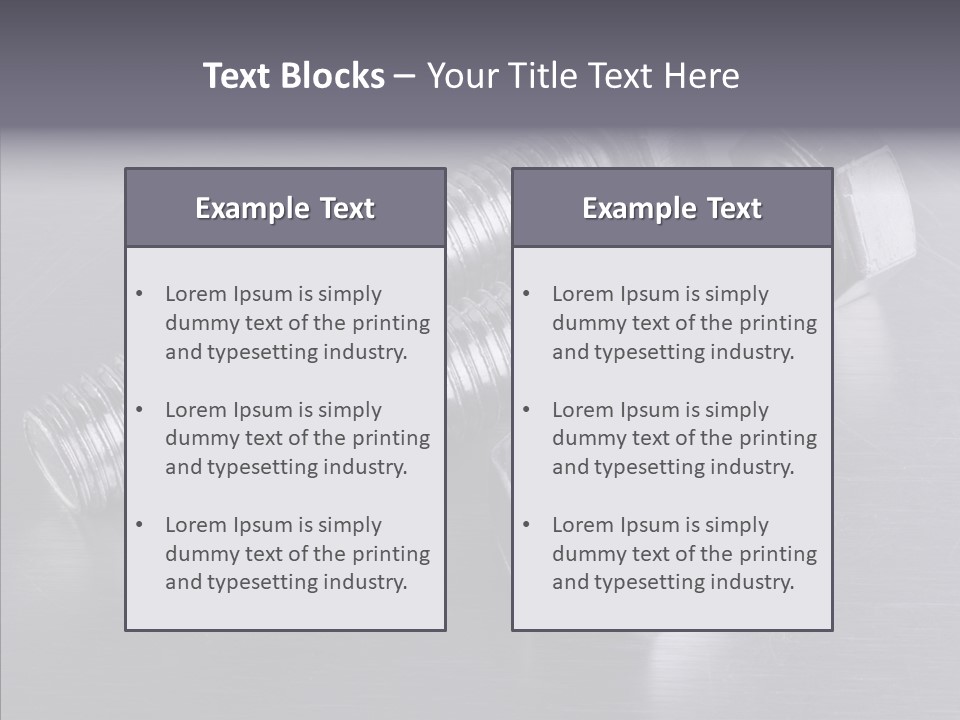 Repairing Screw Background PowerPoint Template