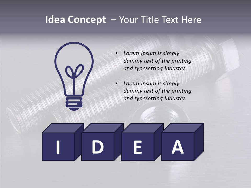 Repairing Screw Background PowerPoint Template