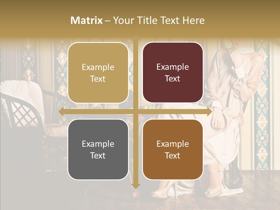 Sexy Girl Indoor PowerPoint Template