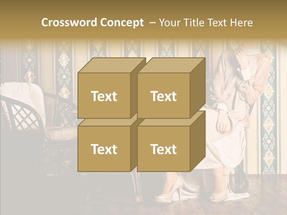 Sexy Girl Indoor PowerPoint Template