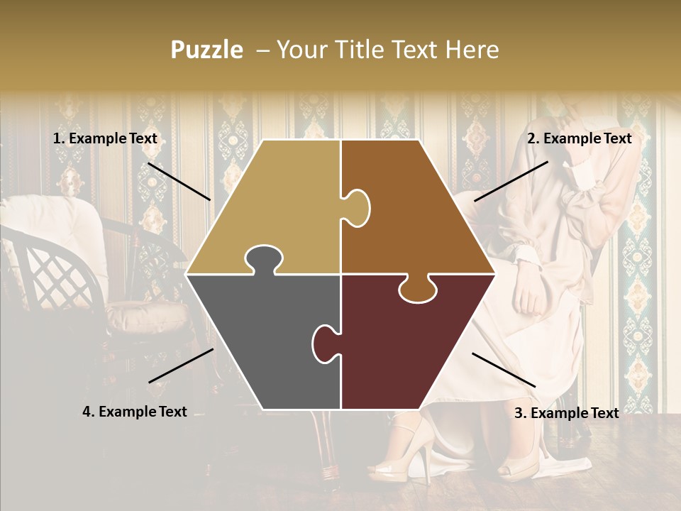 Sexy Girl Indoor PowerPoint Template