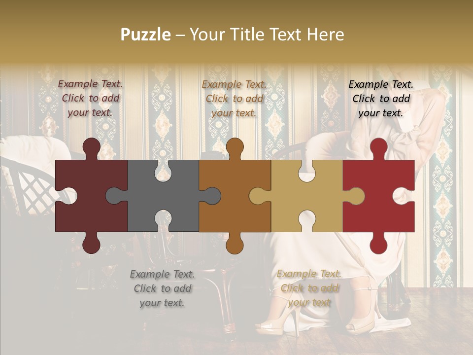 Sexy Girl Indoor PowerPoint Template