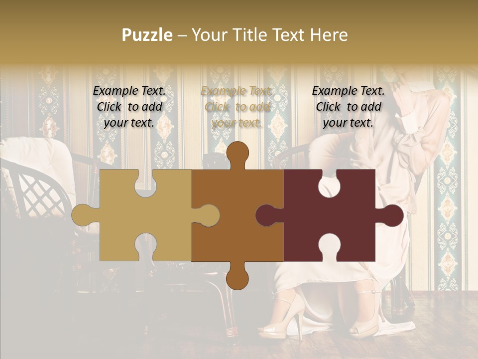 Sexy Girl Indoor PowerPoint Template