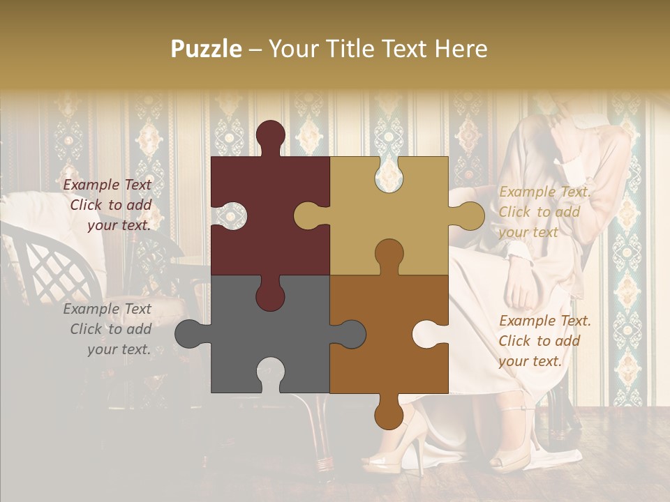 Sexy Girl Indoor PowerPoint Template