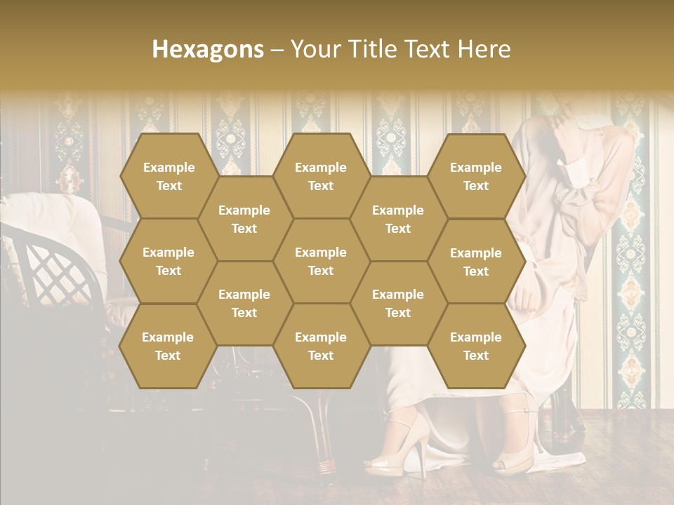 Sexy Girl Indoor PowerPoint Template