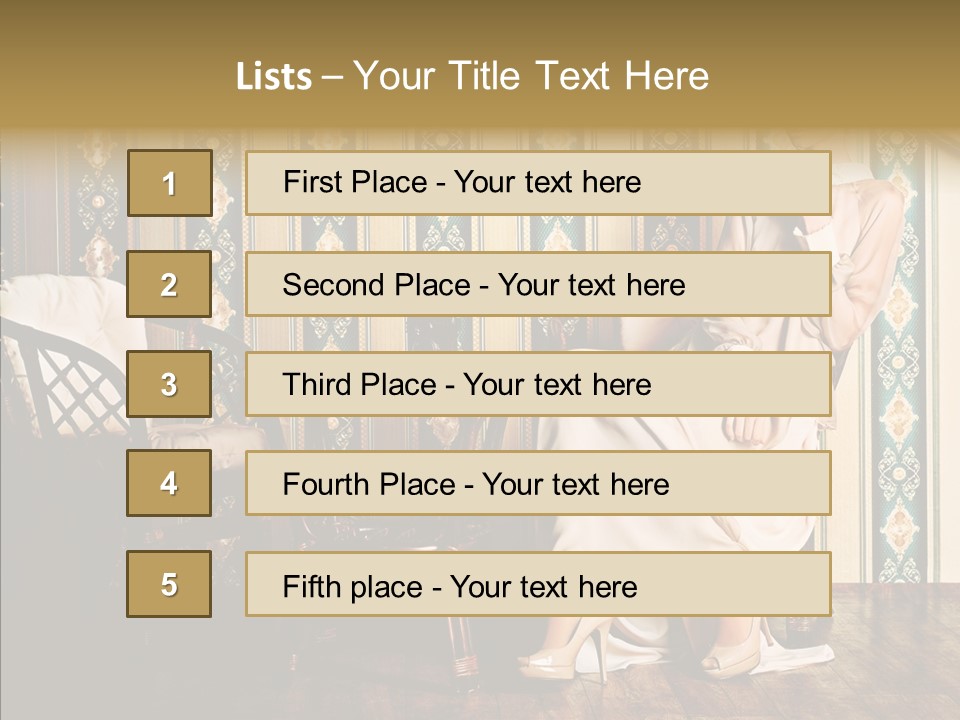 Sexy Girl Indoor PowerPoint Template