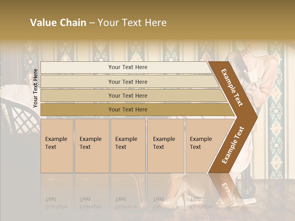 Sexy Girl Indoor PowerPoint Template