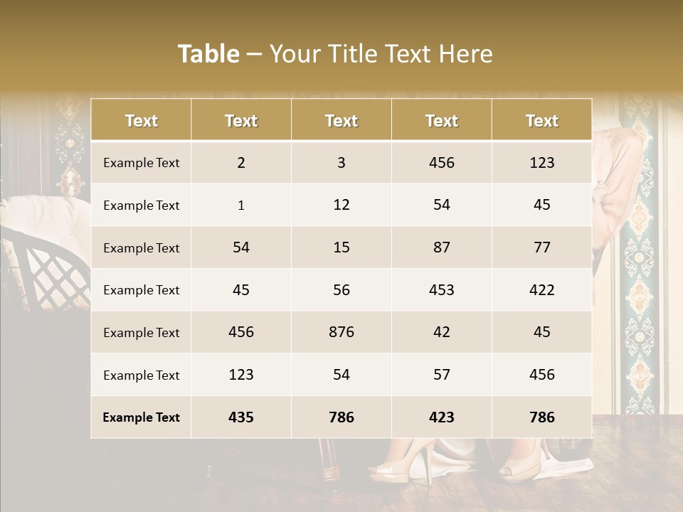 Sexy Girl Indoor PowerPoint Template