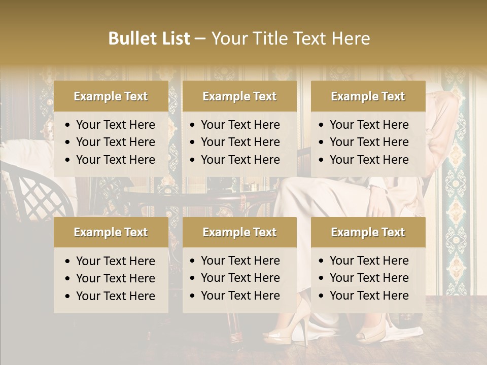 Sexy Girl Indoor PowerPoint Template