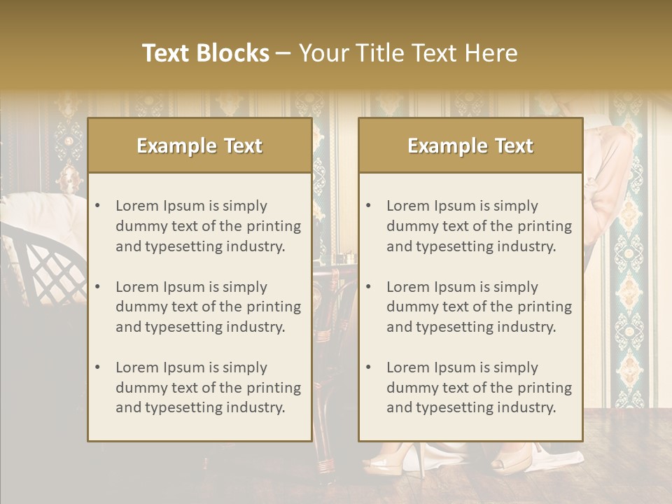 Sexy Girl Indoor PowerPoint Template