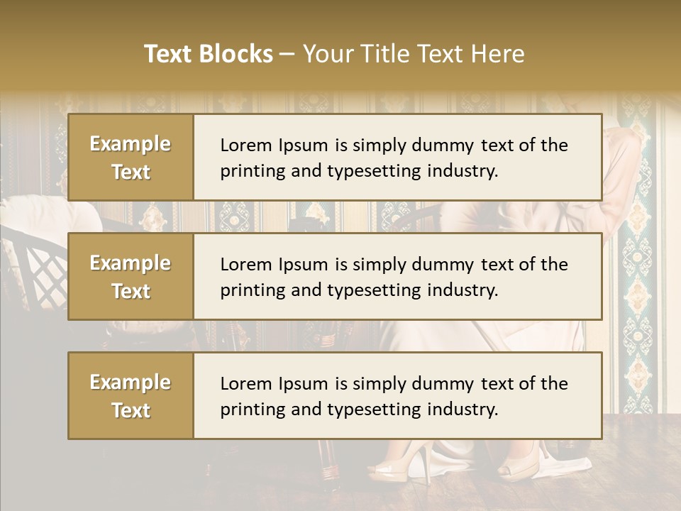 Sexy Girl Indoor PowerPoint Template